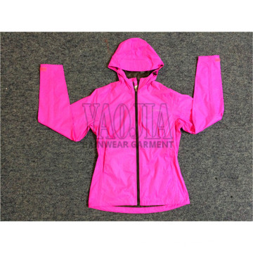 100% PVC Beauty Pink Color Rain Jacket for Kids